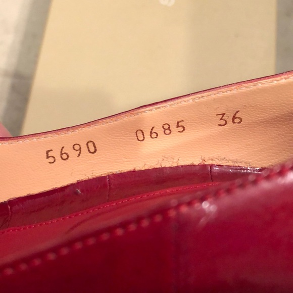 Sergio Rossi Pelle Anguilla red heels - Picture 5 of 6